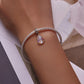 925 Sterling Silver Iridescent Shell Pendant For Diy Bracelet Or Necklace