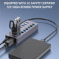 7-Port Usb 3.0 Hub With Independent Switch