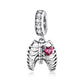 925 Sterling Silver Rib Pendant For Diy Bracelets