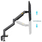 Adjustable Aluminum Monitor Holder - Rotatable 22-40 Inches