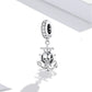 925 Sterling Silver Pirate Skull Pendant For Bracelet Or Necklace