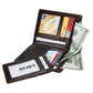 Detachable Card Holder Leather Wallet For Men - Antimagnetic Rfid