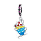 925 Sterling Silver Magic Cup Pendant For Diy Bracelets & Necklaces