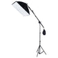 Single Light Softbox Set With Tripod And Arm Jib For Studio Flash