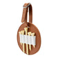Double-Sided Leather Golf Spike Insert Bag - Outdoor Waist Hanging Storage - Double-Sided Brown