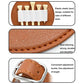 Double-Sided Leather Golf Spike Insert Bag - Outdoor Waist Hanging Storage - Double-Sided Brown