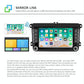 7 Inch Android Car Navigation Player With Wireless Carplay - 1 + 16G - Fits Volkswagen - 4Lights Camera