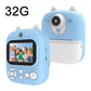 32G Instant Camera With 2.4 Display & Card Reader For Kids - 1200W Blue