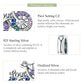925 Sterling Silver Bicycle Pendant With Zircon Beads For Diy Bracelet Style - Pendant + Bare Chain