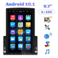 9.7 Inch Vertical Screen Android Car Mp5 Player With Hd 2.5D Glass Standard + 4 Lights Camera