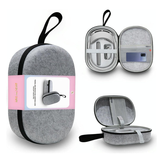 Portable Vr Headset Storage Bag For Apple Vision Pro Glasses - Gray Felt - Gray Felt