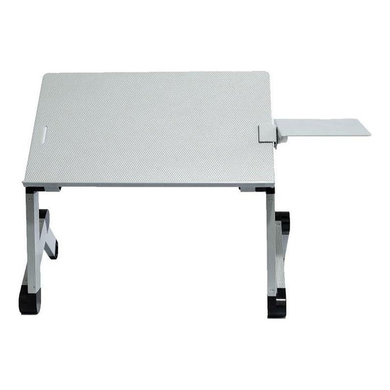 Adjustable Folding Laptop Desk With Mouse Board - Silver