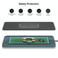 15w 2-in-1 Car Wireless Charger with Non-slip Mat and Colourful Light - 0.3m Usb Cable - Usb-C/Type-C Cable 1M