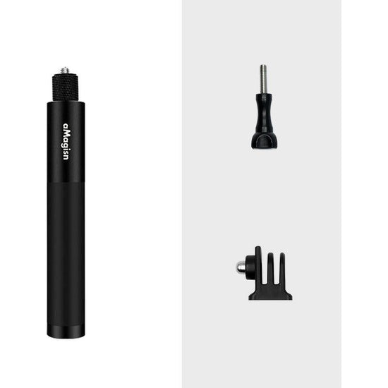 70Cm Straight Pull Selfie Stick For Sports Cameras With 3 Jaw Screw - Rod+1/4 Turn 3 Jaw+Screw