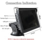 7 Inch Bluetooth 5.0 Carplay Monitor - Portable Compatible With Most Vehicles - Display + Camera