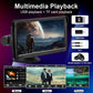 7 Inch Bluetooth 5.0 Carplay Monitor - Portable Compatible With Most Vehicles - Display + Camera