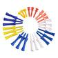 60-Piece Golf Ribbon Needle Plastic Ball Tee - 37Mm Size