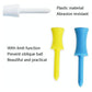 60-Piece Golf Ribbon Needle Plastic Ball Tee - 37Mm Size