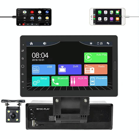 10.1 Inch Full Screen Car Mp5 Player With Wired Carplay - Standard + 4 Camera