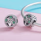 925 Sterling Silver Tree Of Life Diamond Pendant Set Style - Bead + Chain