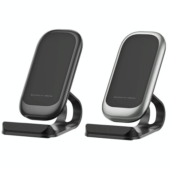 15W Multifunctional Wireless Charger With Stand Silver
