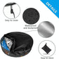 Round Foldable Pool Cover - Dustproof & Sunscreen - 122X30Cm - Black / Silver