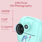 Hd Cartoon Kids Camera With Rotating Lens - Pink 16G