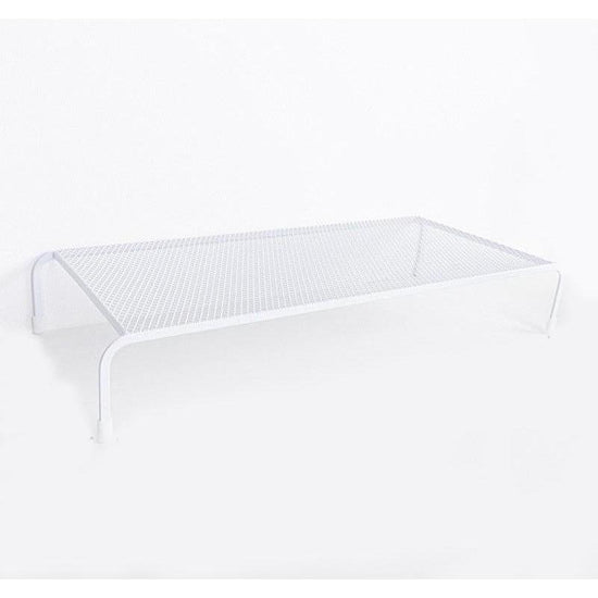 Desk Organizer Bracket For Elevated Computer Monitor - Wrought Iron - Deepen Single Layer