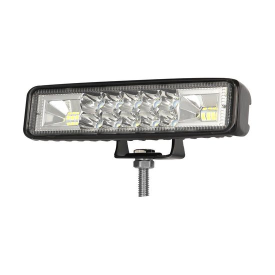 2 Pcs Car 6 Inch Dual - Row Mixed Light Strip Lamp Floodlight & Spotlight Work Light