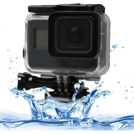 60M Waterproof Diving Case For Gopro Hero6 / 5 With Touch Screen Back Door And Filter Buckle