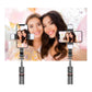 Bluetooth Remote Selfie Stick With Detachable Fill Light And Tripod
