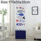 Fish Bone Fabric Dust Cover For Vertical Cabinet Ac - All-Inclusive 175X55X35Cm
