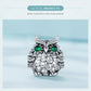 925 Sterling Silver Owl Pendant Necklace Charm For Diy Bracelets