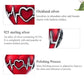 925 Sterling Silver Love Heartbeat Red Heart Pendant For Diy Bracelets & Necklaces