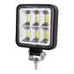 Car Square Work Light With 6 Cob Lamp Beads
