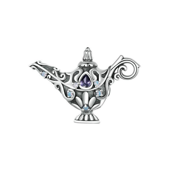 925 Sterling Silver Magic Lamp Beaded Bracelet Accessory
