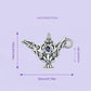 925 Sterling Silver Magic Lamp Beaded Bracelet Accessory