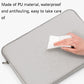 Double-Layer Leather Laptop Bag - 16 / 17 Inch - Gray