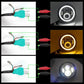 2 Pcs 7 Inch Ip68 Waterproof 6500K 75W Cree Led Headlight Hi / Lo Beam Driving Lamp For Jeep Wrangler Jk Tj Lj