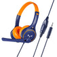 3.5Mm Online Class Headset Blue Orange