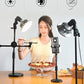 700W Mushroom Lamp & Tripod For Mobile Phone Photography