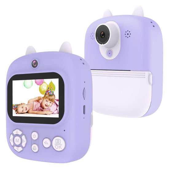 32G Instant Camera With 2.4 Display & Card Reader For Kids - 1200W Blue