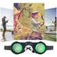 10x Hd Adjustable Focus Fishing Binoculars with Polarized Yellow Lens