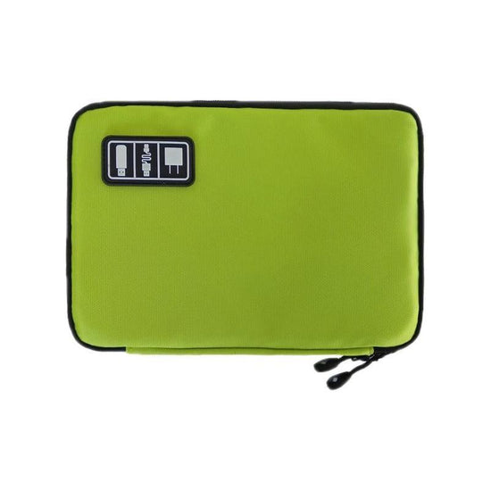 Portable Multifunctional U Disk Storage Bag For Mobile Phone Accessories - Green