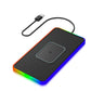 15w 2-in-1 Car Wireless Charger with Non-slip Mat and Colourful Light - 0.3m Usb Cable - Usb Cable 0.3M