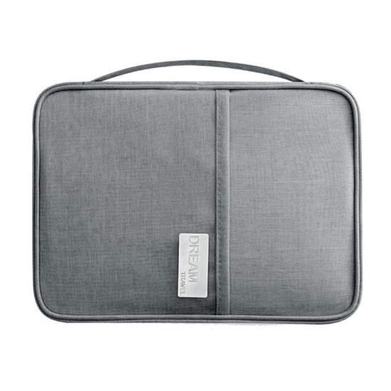 Waterproof Travel Document Bag Black Large - Gray Large