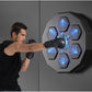 Smart Wall-Mounted Boxing Trainer With Adult Gloves - With Adult Black Gloves