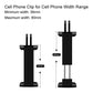 70Cm Straight Pull Selfie Stick For Sports Cameras With 3 Jaw Screw - Rod+1/4 Turn 3 Jaw+Screw+Phone Clip