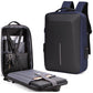 Anti-Theft Hard Shell Backpack For Men - Blue