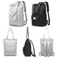 Waterproof Usb Laptop Backpack - Gray Large